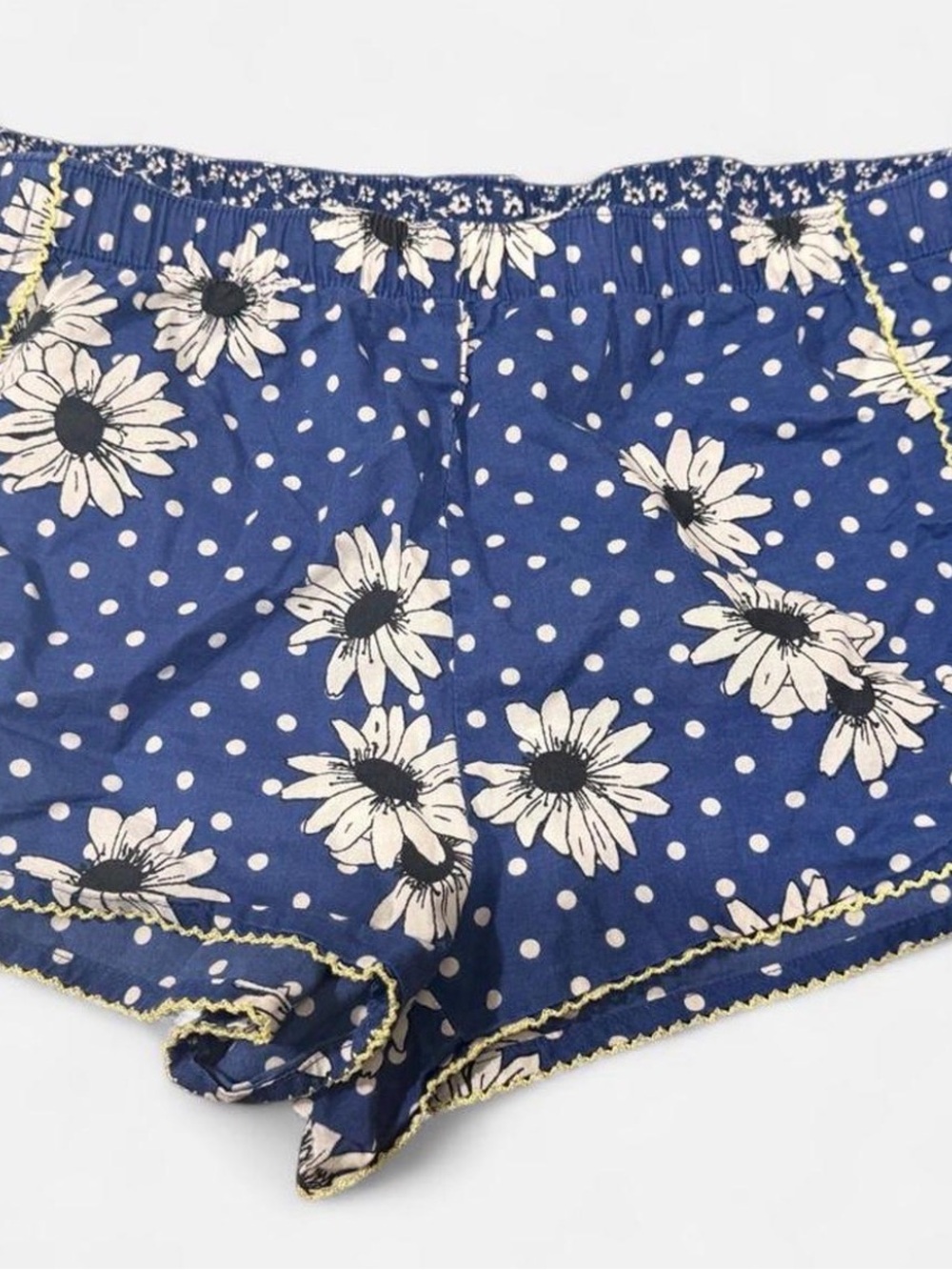 Victoria's Secret Navy Blue Daisy Print Bike Shorts